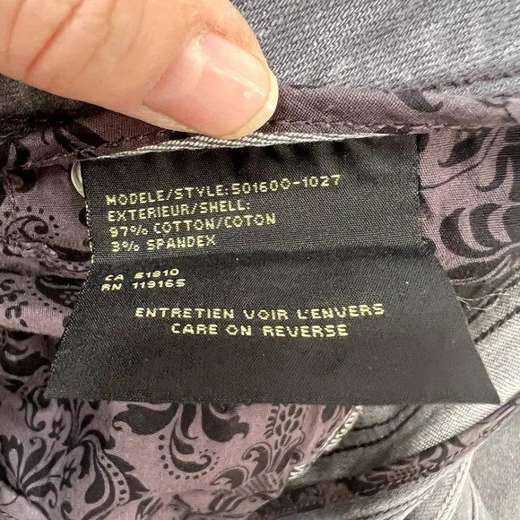 Tribal Denime Gray Flare Jeans Size 28/6 - Picture 9 of 11